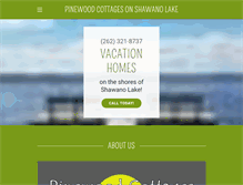 Tablet Screenshot of pinewoodcottages.info